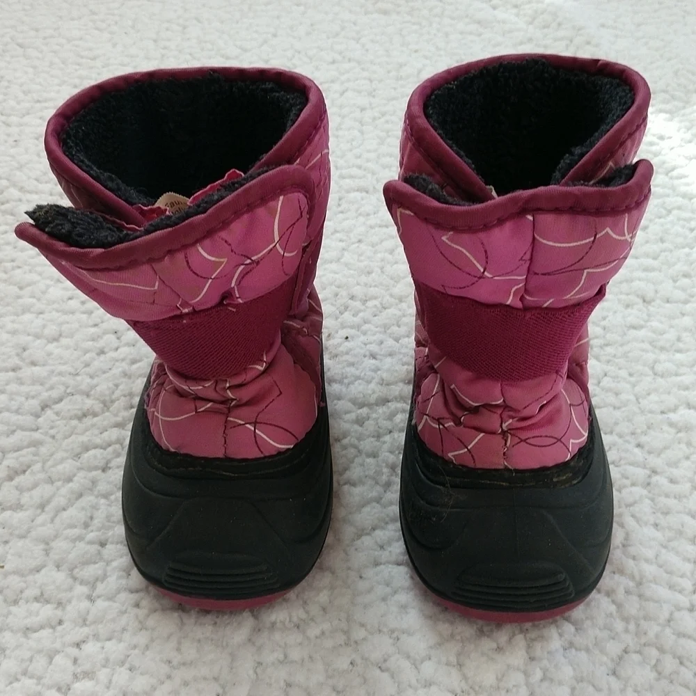 Kids Kamik Fleece Lined Winter Snow Boots Size 5